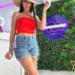 Basic Top naranja